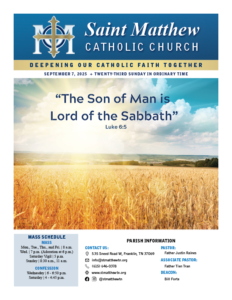 View the September 7 Bulletin
