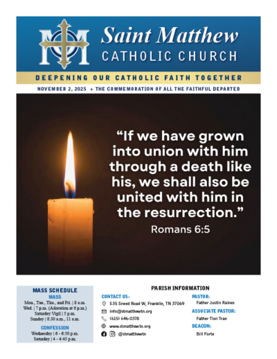 View the November 2 Bulletin