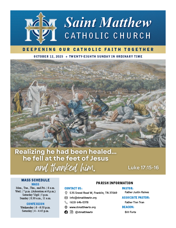 View the October 12 Bulletin