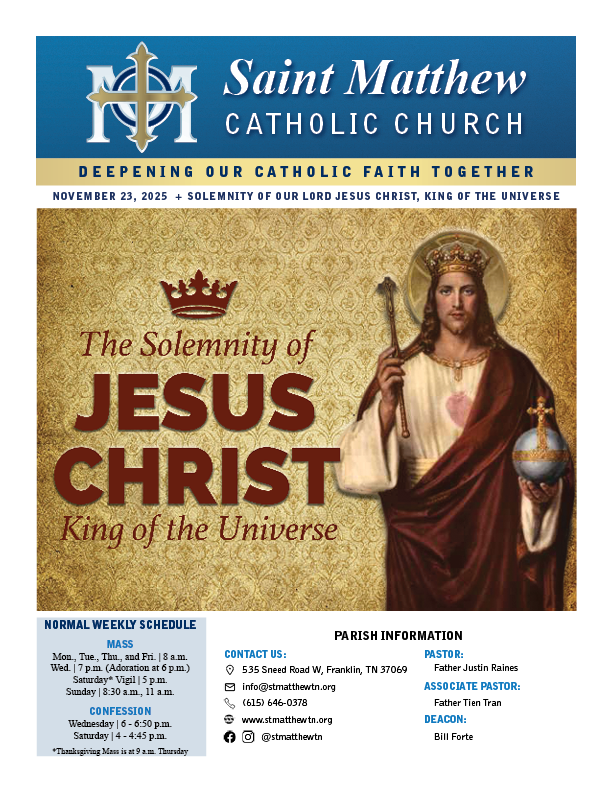 View the November 23 Bulletin