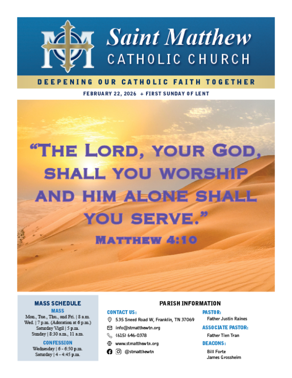 View the February 22 Bulletin