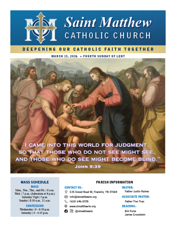 View the March 15 Bulletin