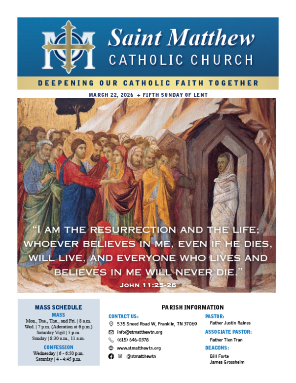 View the March 22 Bulletin