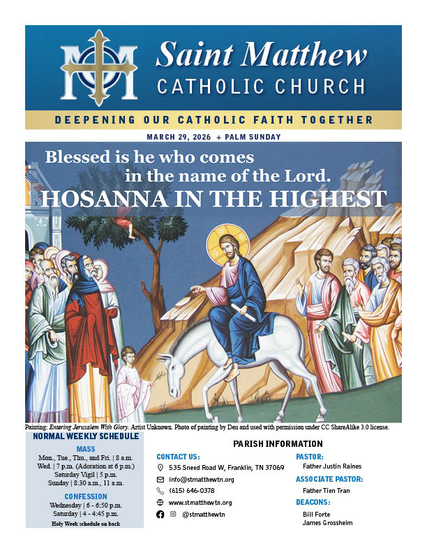 View the March 29 Bulletin