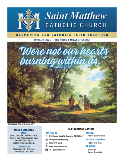 View the April 19 bulletin