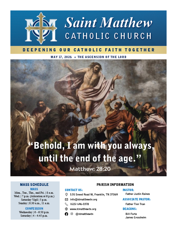 View the May 17 bulletin