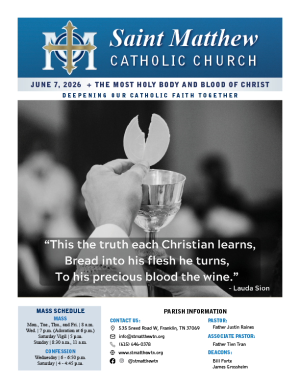 View the June 7 bulletin