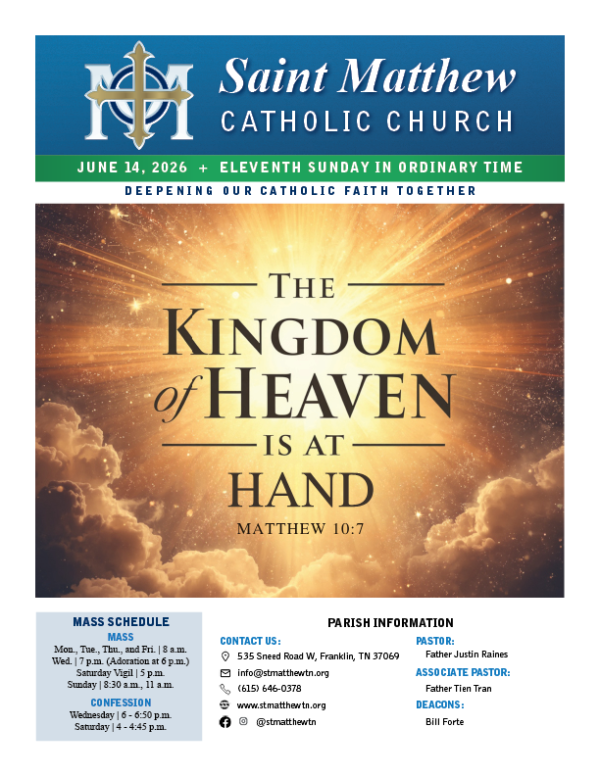 View the June 14 bulletin