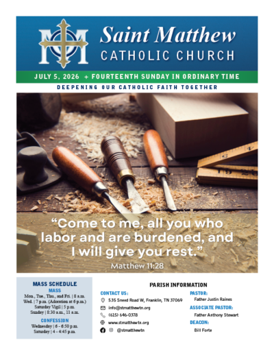 View the July 5 bulletin