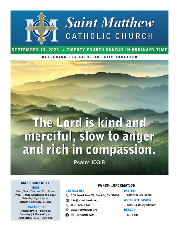 View the September 13 bulletin