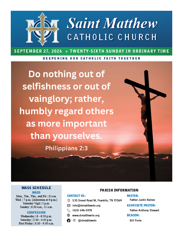 View the September 27 bulletin