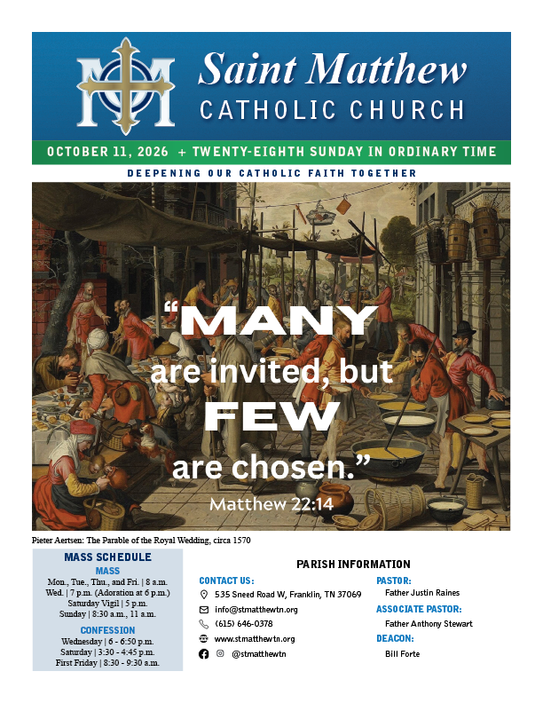 View the October 11 bulletin