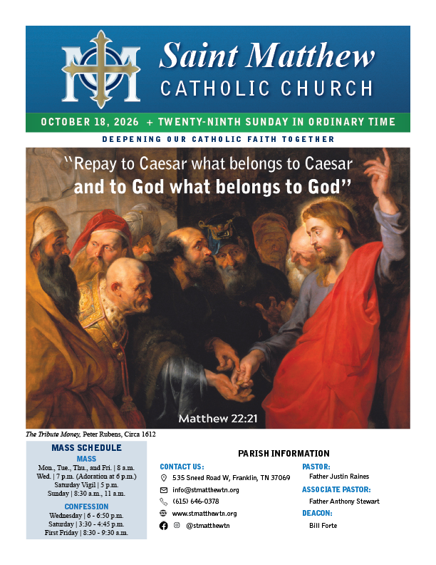 View the October 18 bulletin